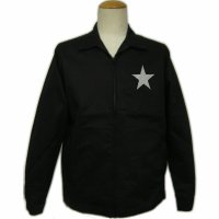黒 ジャケット（ スイングトップ ブルゾンジャンパー） 星 刺繍 カー倶楽部 通販