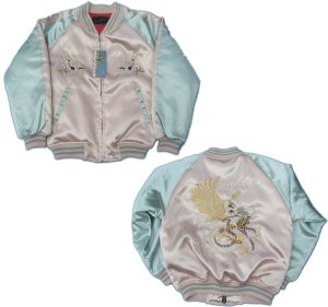 画像3: 【国産】スカジャン 龍鷹 刺繍名入れ ギフト キッズ  名前刺繍入れ 通販 和柄服 子供服 子供用 名入れスカジャン 日本製