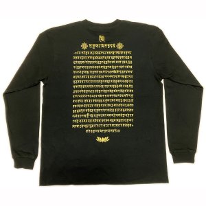画像1: 般若心経 梵字 長袖Ｔシャツ 梵字タトゥー 刺青 デザイン（ 梵字プリント 梵字デザイン 梵字服 梵字ブランド 梵字ウエアー 梵字タトゥ ) 和柄服 通販