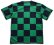 画像2: 緑黒市松 受注生産 ポリエステルドライTシャツ 日本製 コスチューム (2)