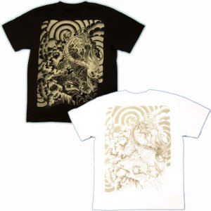 画像5: 唐獅子牡丹和柄Ｔシャツ通販