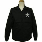 画像: 黒 ジャケット（ スイングトップ ブルゾンジャンパー） 星 刺繍 カー倶楽部 通販