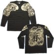 画像4: 龍 辰 梵字 の胸割 刺青 長袖tシャツ 紅雀 和彫り デザイン 和柄Ｔシャツ 通販 名入れ刺繍対応 和柄服