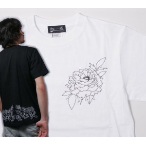 画像: 紅雀 和柄 唐獅子牡丹 聖獣 Ｔシャツ 刺青 和彫り デザイン 和柄服