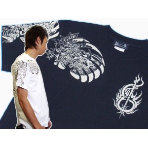 画像: 紅雀 和柄 大蛇 武者 刺青 Ｔシャツ 「送料無料」 通販 刺青 和彫り デザイン