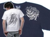 画像: 紅雀 和柄 桜吹雪侍 Ｔシャツ 刺青 和彫り デザイン 和柄服