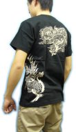 画像3: 紅雀 和柄 【麒麟 雲龍】聖獣 Ｔシャツ 刺青 和彫り デザイン 和柄服