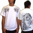 画像3: 唐獅子胸割聖獣 和柄 Ｔシャツ 和柄 紅雀 通販 名入れ刺繍可 刺青 和彫り デザイン 和柄服