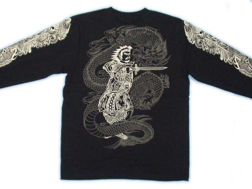 画像: 龍須佐之男 和柄 長袖Ｔシャツ 刺青デザインの紅雀（名入れ刺繍可）通販 和柄服