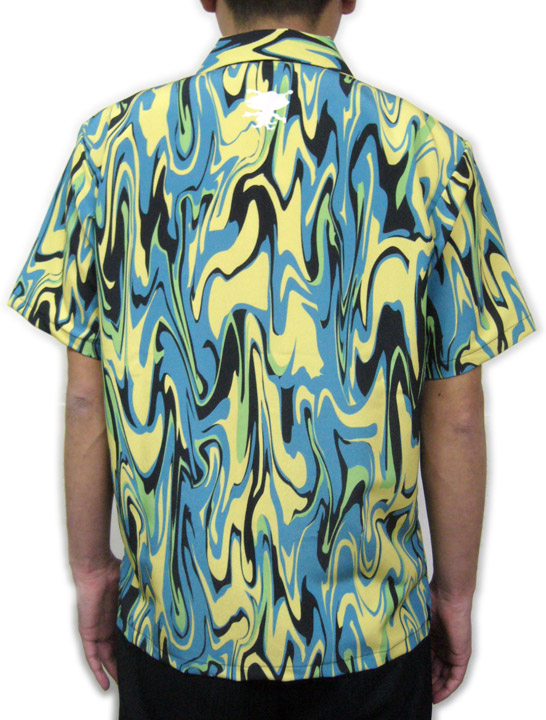 画像4: ウルトラＱ オープニング アロハシャツ マーブル模様 生地 服 ウエアー 販売