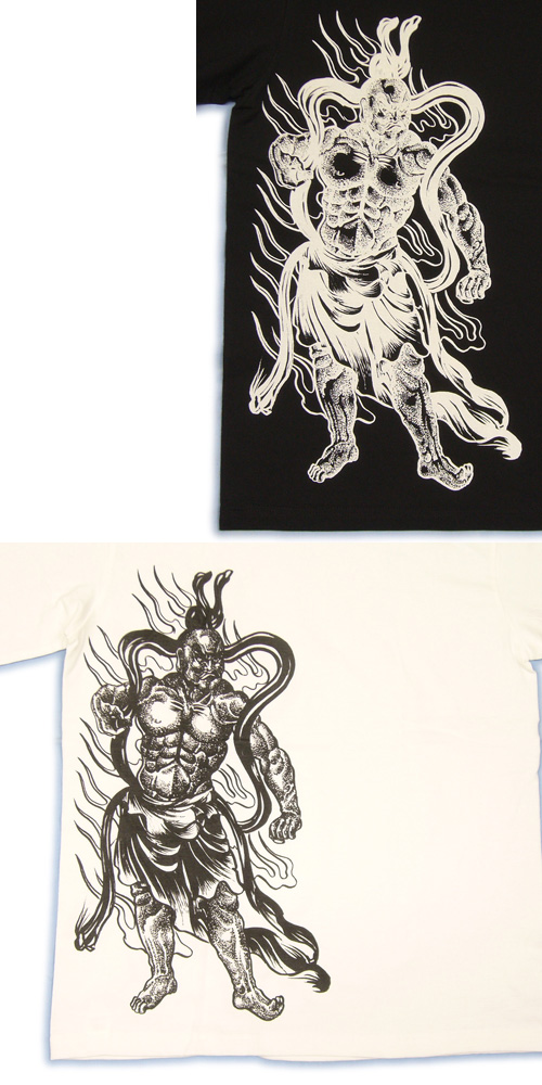画像: 金剛力士像 和柄 長袖Ｔシャツ 刺青デザインの紅雀（名入れ刺繍可）通販 和柄服