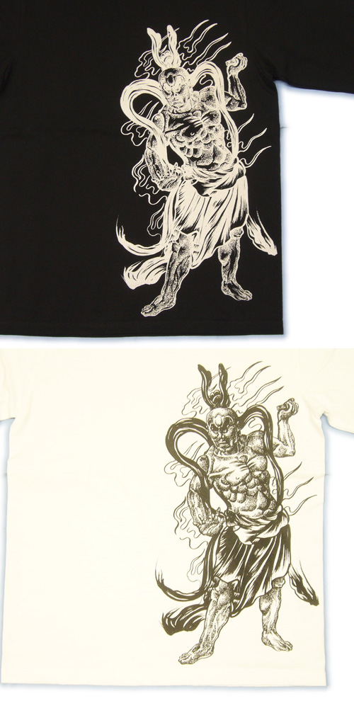 画像: 金剛力士像 和柄 長袖Ｔシャツ 刺青デザインの紅雀（名入れ刺繍可）通販 和柄服