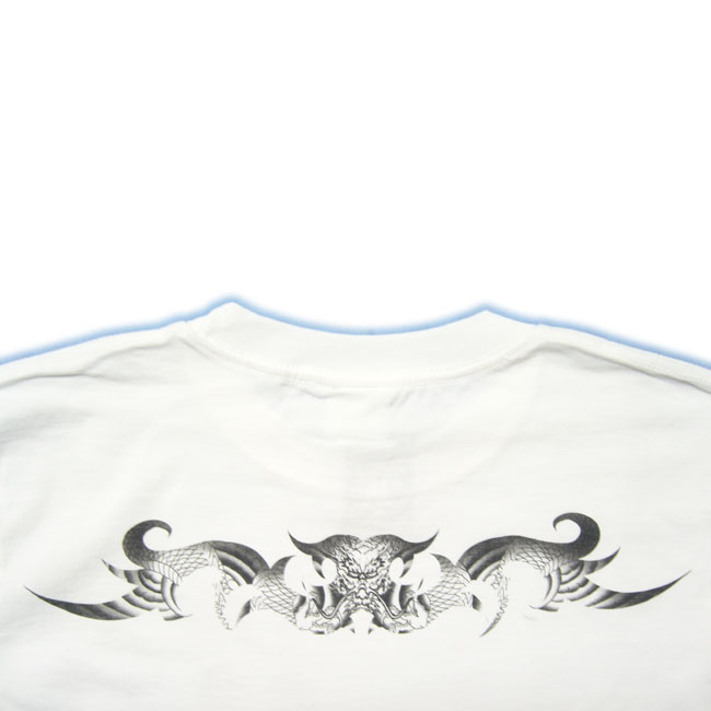 画像: トライバル 和柄 長袖Ｔシャツ 刺青デザインの紅雀（名入れ刺繍可）通販 和柄服