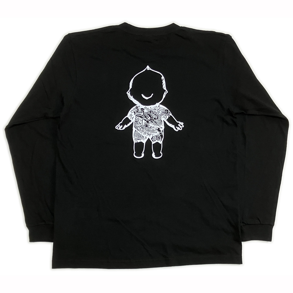 画像2: 刺青 キューピー 長袖 Tシャツ タトゥー QP 和彫り プリント