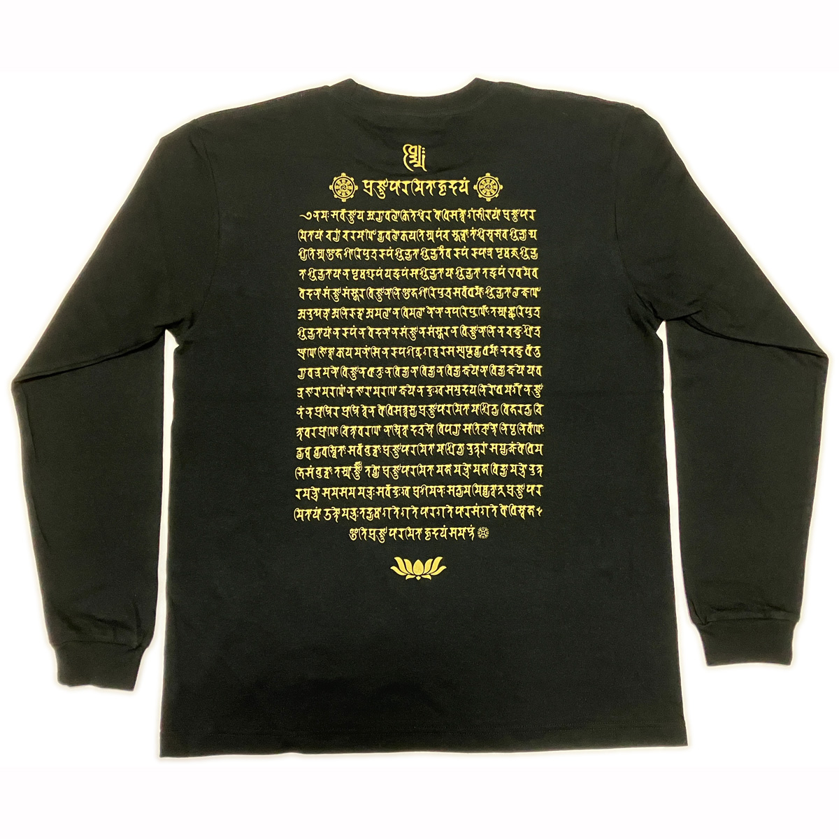 画像1: 般若心経 梵字 長袖Ｔシャツ 梵字タトゥー 刺青 デザイン（ 梵字プリント 梵字デザイン 梵字服 梵字ブランド 梵字ウエアー 梵字タトゥ ) 和柄服 通販