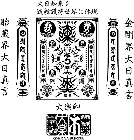 画像5: 大日護符 梵字 パーカー スエット刺青デザインのマハースカ（名入れ刺繍可）通販 和柄服