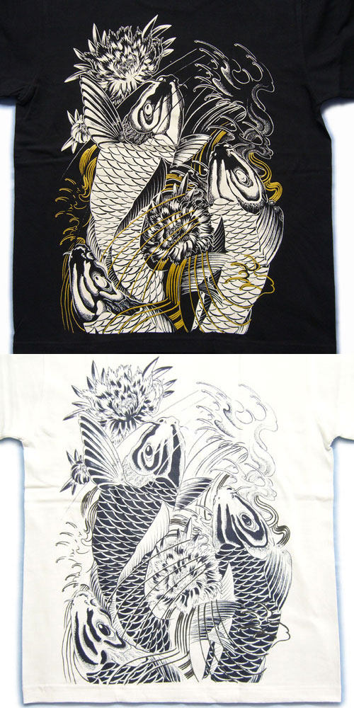 【JEANPAULGAULTIERHOMME】和柄 鯉の滝登り タトゥーTシャツ