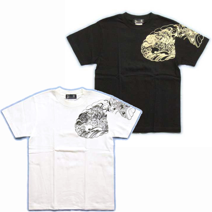 画像2: 唐獅子の和柄Ｔシャツ通販