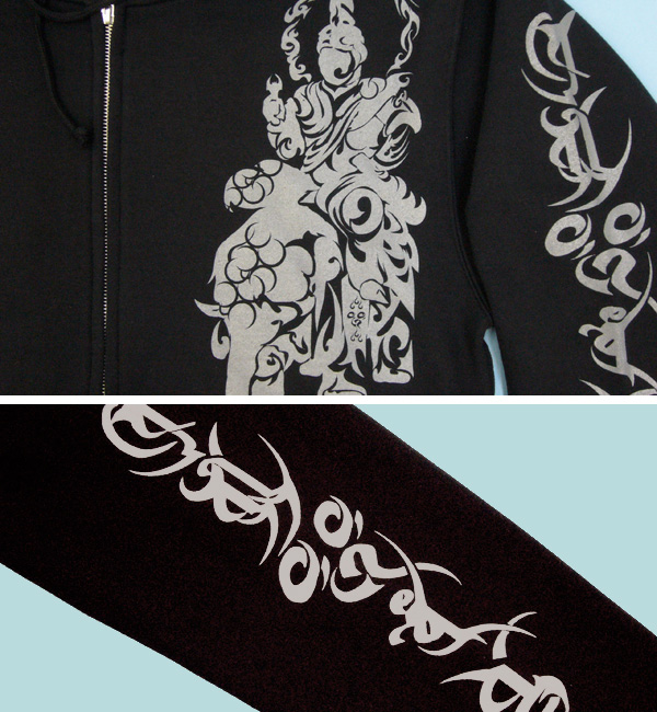 画像: 四天王 和柄 パーカー スエット刺青デザインの紅雀（名入れ刺繍可）通販